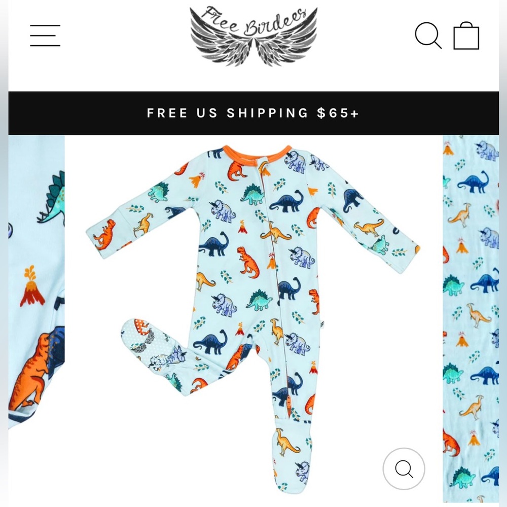Free Birdees Dinosaur Coverall
